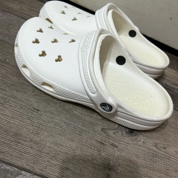 Disney Mickey Mouse CROCS Classic White Clogs - Picture 5 of 11